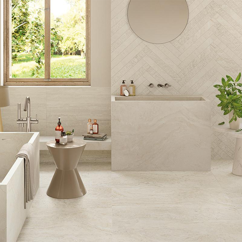Πλακάκι Unique Travertine White Minimal 60x120 cm 